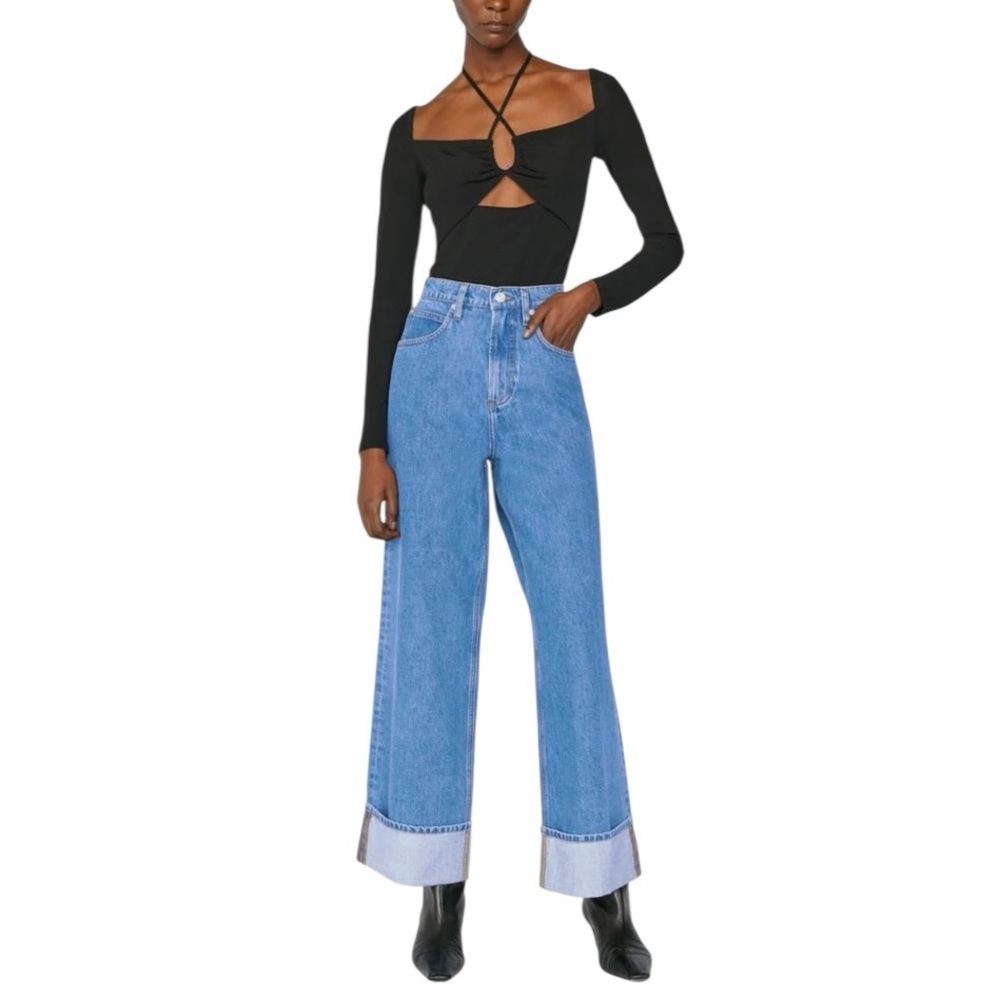 Frame Wide Leg Jeans 31 High Rise Campus Closet Quiet Luxury Streetwear